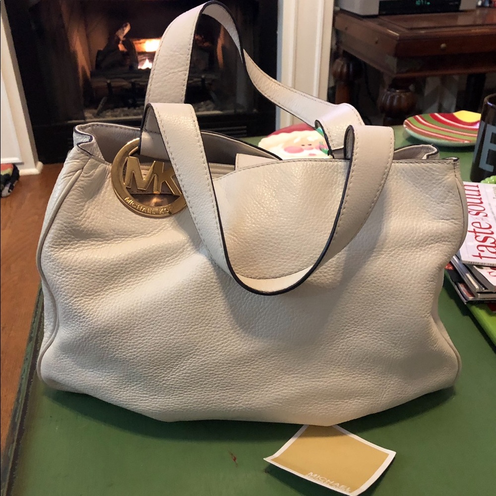 MK Fulton Large Leather East West Shoulder Bag